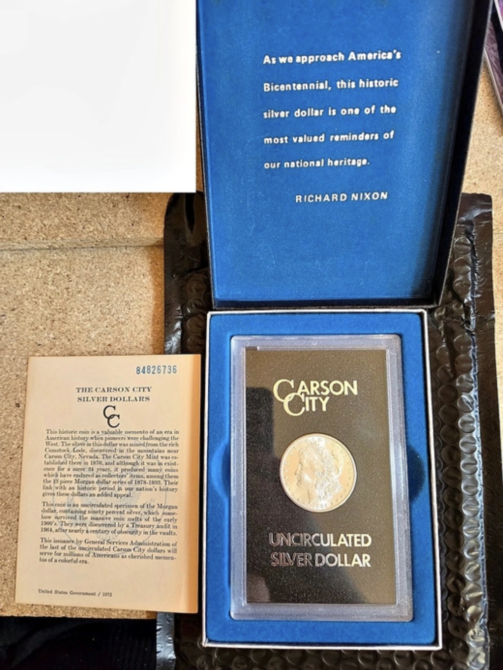 Carson City 1884 Carson City Morgan Silver Dollar Uncirculated Silver Dollar